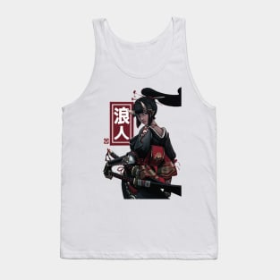 Samurai Japanese Geisha Girl Tank Top